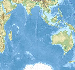 フランス領南方地域国立自然保護区の位置を示した地図