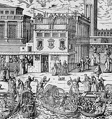 sixteenth-century engraving of Saint Mark's Square