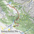 نقشه راه آهن کشمیر
