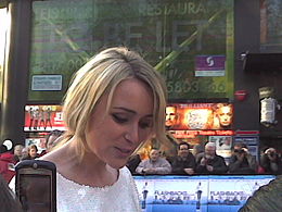 Keeley Hawes na Leicester Square v dubnu 2008.