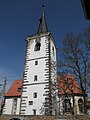 Evangelische Filialkirche „St. Wigbert“ mit künstlerischer Ausstattung, Kirchhof und Einfriedung