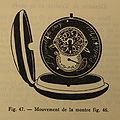 Louis George lever watch, back