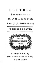 Vignette pour Lettres écrites de la montagne