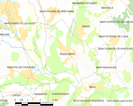 Vézénobres - Localizazion