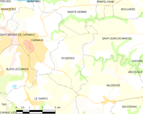 Poziția localității Rosières