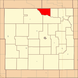 Location in Custer County
