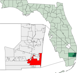 Geografiskt läge i Broward County