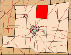 Location of Pike Township in Knox County.