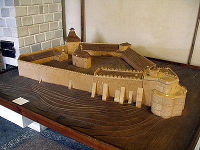 Макет замка из местного музея