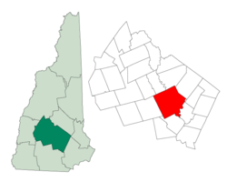 Vị trí ở Quận Merrimack, New Hampshire