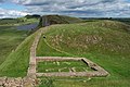 Image 1A segment of the ruins of Hadrian's Wall in northern England, overlooking Crag Lough (from Roman Empire)