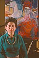 Painter Miriam Laufer, pictured in 1962, is a member of the Phoenix Gallery.