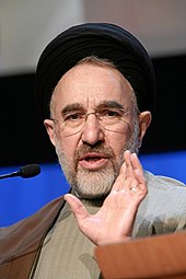 Mohammad Khatami, reformist President of Iran from 1997 to 2005 Mohammad Khatami.jpg