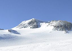 Vue du mont Vinson, point culminant du massif du même nom, depuis le nord-ouest.