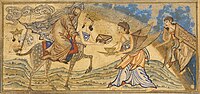Rashid-al-Din Hamadani, Night Ride, c 1315 (Persian), Edinburgh University Library