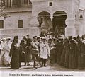 Bezoek van Nicolaas II aan het klooster in 1913