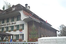 The Gasthof Alte Post in Oberwil im Simmental