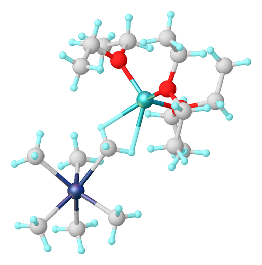 Estructura de [Li(OEt₂)₃]+[NbMe₆]−