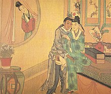 Anal sex between two males being viewed. Qing dynasty. Painting -2ab.jpg