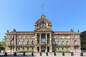 Le palais du Rhin, ancien palais impérial, pièce maitresse de la Neustadt de Strasbourg.