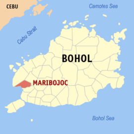 Maribojoc na Bohol Coordenadas : 9°45'N, 123°51'E