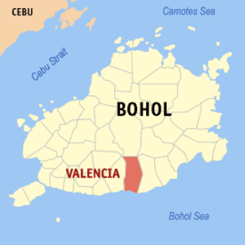 Valencia na Bohol Coordenadas : 9°36'34.92"N, 124°12'28.80"E