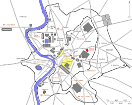 Locatie van de Porticus van Livia (in rood)