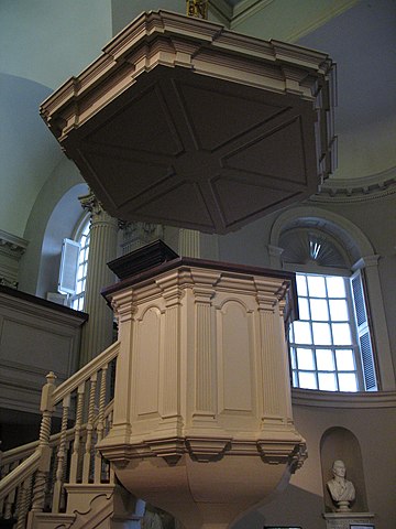 King's Chapel pulpit