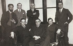 Horacio Quiroga, Leopoldo Lugones y otros intelectuales argentinos.