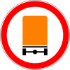 No vehicles carrying dangerous goods