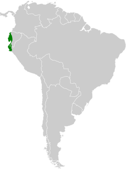 Distribución geográfica del soldadito carmesí.