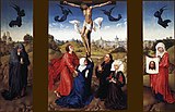 『キリストの磔刑の三連祭壇画』 (1440–1445年ごろ) 美術史美術館、ウィーン