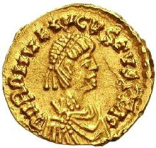 Romulus Augustus portréja egy római pénzérmén