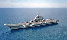 Russian aircraft carrier Admiral Kuznetsov Russian aircraft carrier Kuznetsov.jpg