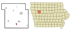 Location of Wall Lake, Iowa