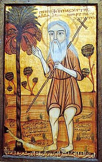 Icône copte de saint Onuphre.