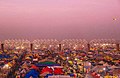 Sangam tent city night view, prayagraj