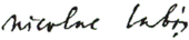 signature de Nicolae Labiș