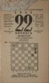 A Soviet calendar, showing 22 October 1935, with a daily chess problem for entertainment