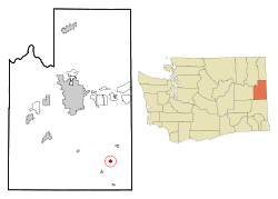 Location of Fairfield, Washington