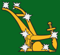 The Starry Plough flag used by the Irish Citizen Army