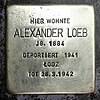 Stolperstein Francois Mainzer Landstraße 33 Alexander Loeb