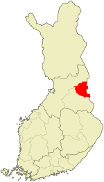 Location of Suomussalmi in Finland