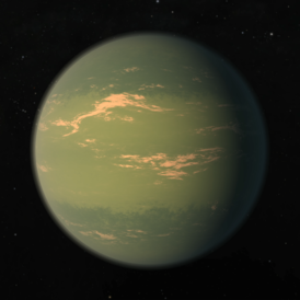 TRAPPIST-1 g в представлении художника.