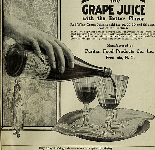 Call things by their right names: Glass of brandy and water! That is the current, but not the appropriate name; ask for a glass of liquid fire and distilled damnation. – Robert Hall (minister) Concord grapes grown in Upstate New York are used for both distilled damnation and non-alcoholic drinks like grape juice.