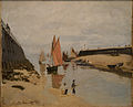 Le port de Trouville (Claude Monet, 1870).