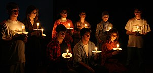 Vigil scene from The Laramie Project