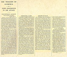 George Steer's report in The Times The tragedy of Guernica (George Steer).jpg