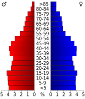 Bevolkingspiramide Nueces County