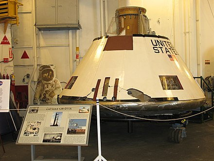 AS-202 CM-011 exhibited on USS Hornet